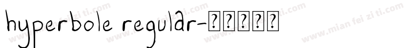 hyperbole regular字体转换